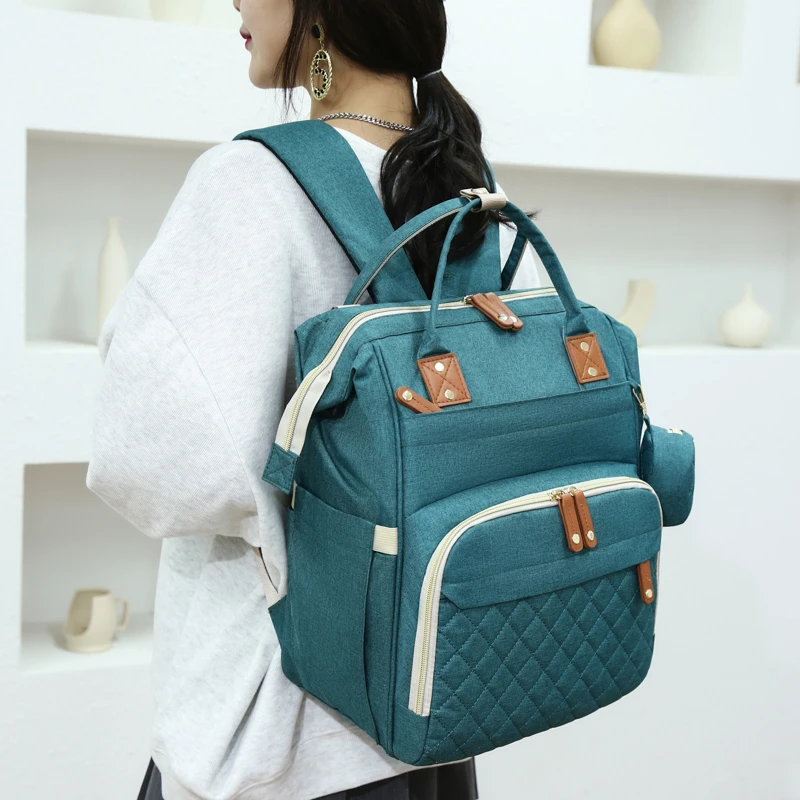 حقيبة ظهر عصرية لحفاضات الأطفال من Mummy حقيبة ظهر جديدة للعناية بالطفل مخصصة للأم #6