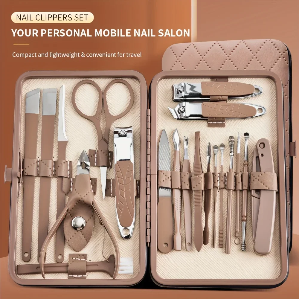 

Nail Clipper Set 20Piece Set Nail Clipper Beauty Manicure Tool Set Nail Clipper Gift Set Hand Foot Care Tools Pedicure