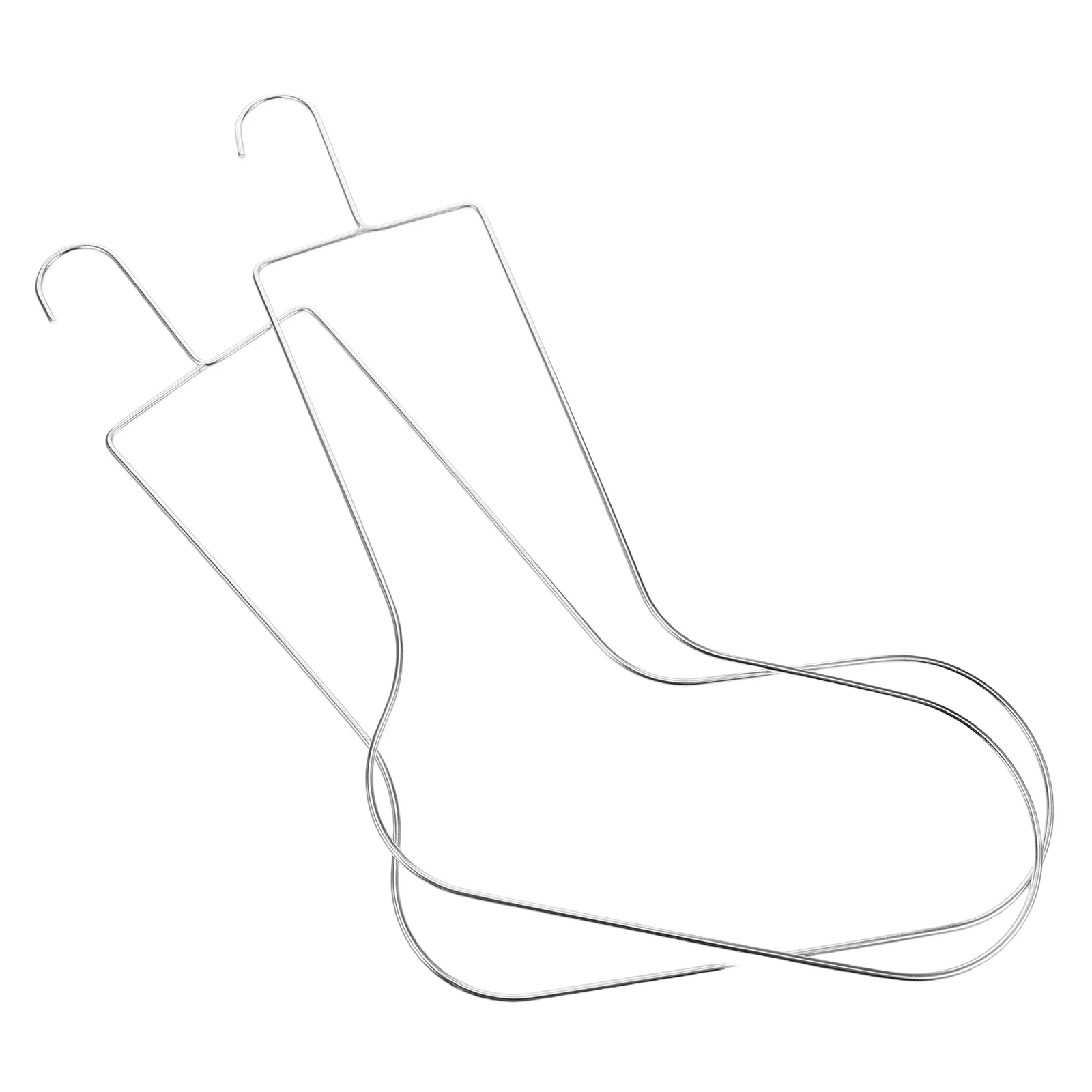 2 pezzi grucce per calzini in metallo acciaio inossidabile maglia uncinetto display 42x22.5 cm gancio per calzini grucce per calzini espositore