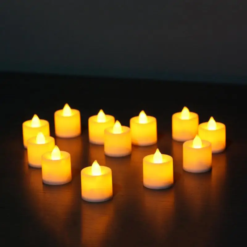 20-5PCS LED Electronic Candle Night Light Festival Atmosphere Light Birthday Proposal Anniversary Love Day Decoration Props