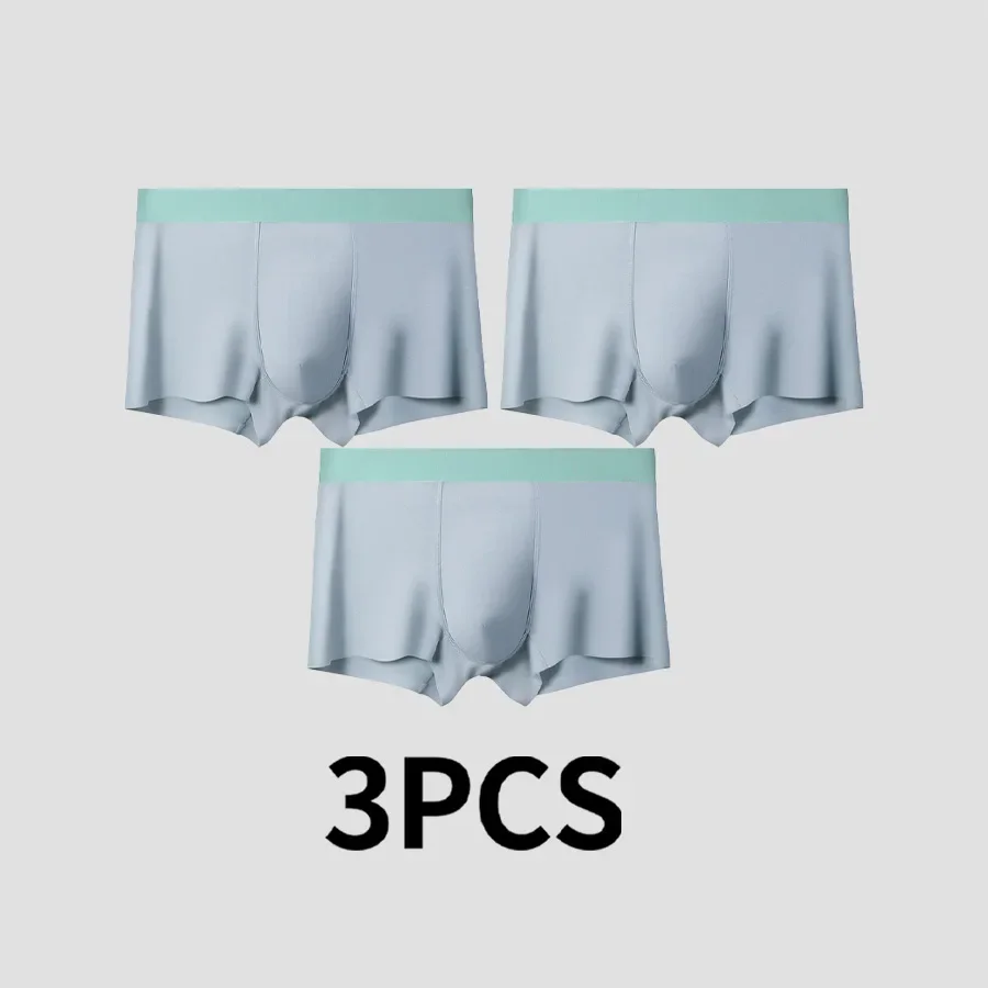 3PCS Modal antibacterial underwear for men - summer lightweight style, comfortable and breathable. Men's four-corner pants 6