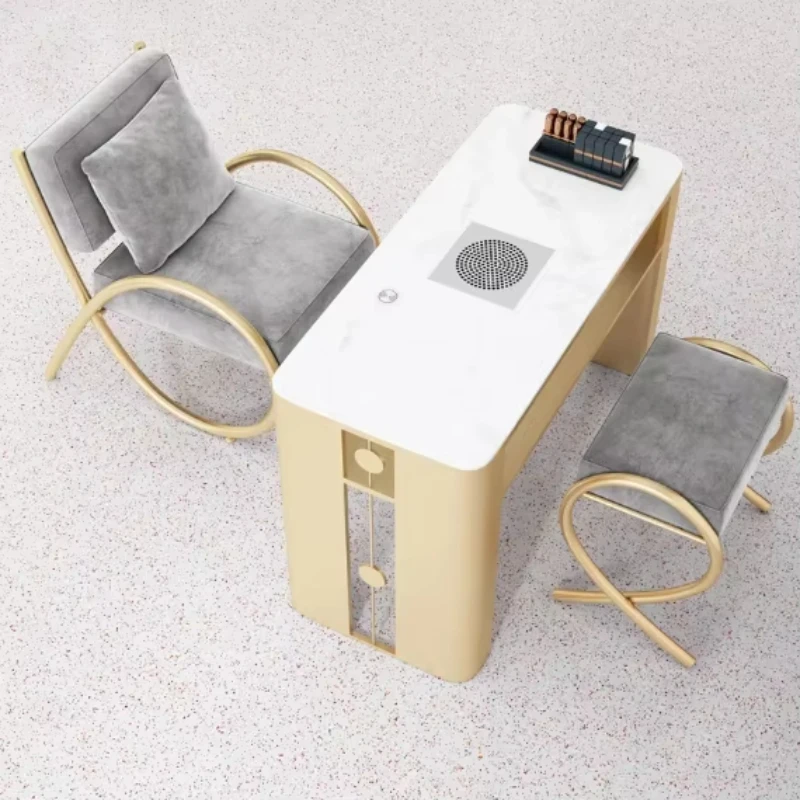 

Light luxury vacuum cleaner manicure table and chair set single double triple multi-functional complete set
