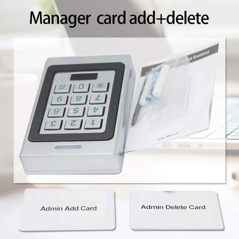 RFID Door Access Control System Garage Metal Keypad IP67 Waterproof Metal Digicode Key Case With 2000 Users For Warehouse Home