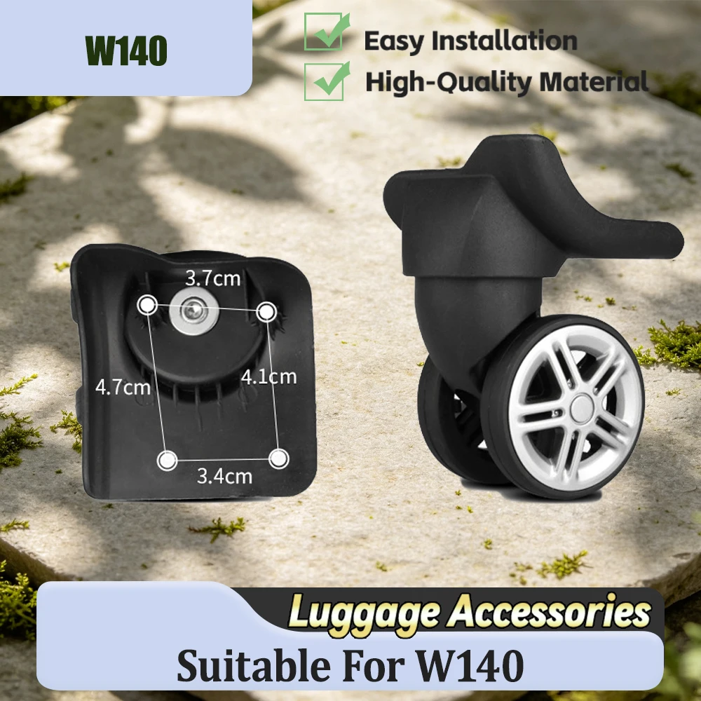 For W140 Universal Size Heavy Duty Long Service Life Replacement Wheels for Broken Luggage Heavy Duty Wear Resistant Luggage