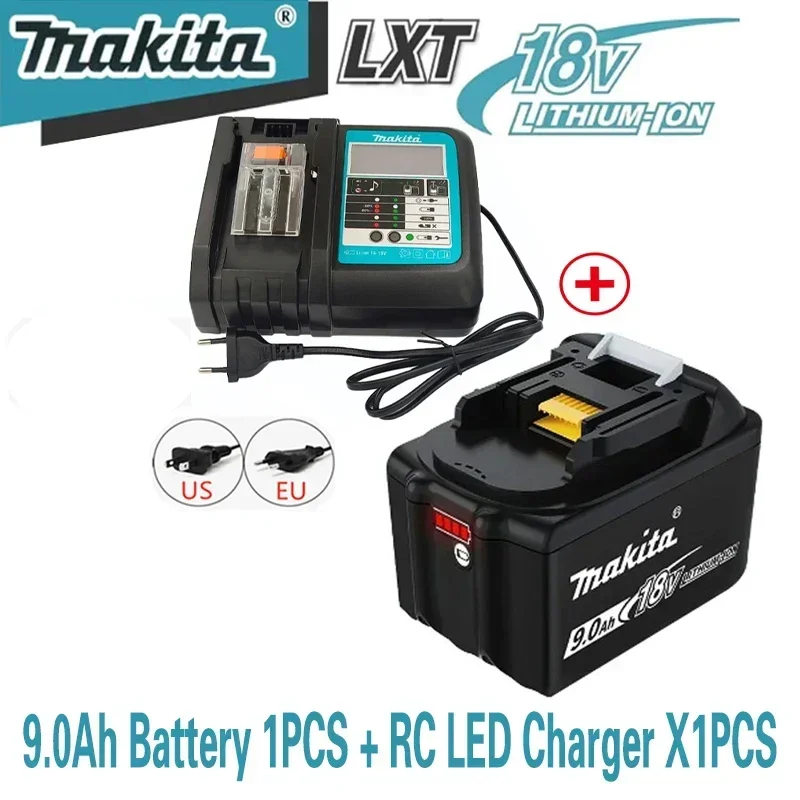 

100% compatible MAKITA BL1830 battery Makita 18V 9000mAh Battery Rechargeable Li-ion Batteries Makita electric tool universal