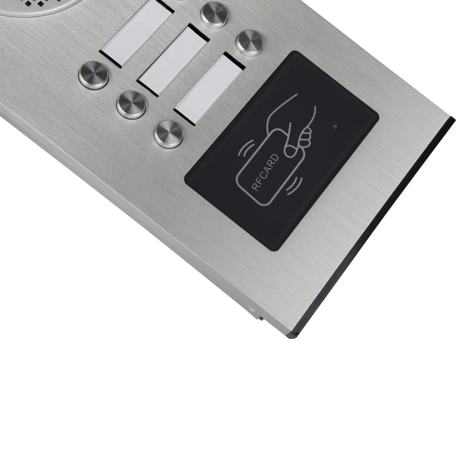 2/3/4/6/8/10/12Unit Apartment Video Intercom 7-Inch Monitor Wired Video Doorbell Access Control Card Residential System Security