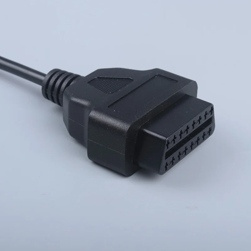 1M 12V OBD2 Female Power Cable to Cigarette Lighter Splitter Socket J1962M OBD2 16Pin Plug Adapter OBD 16 Pin Port Connector