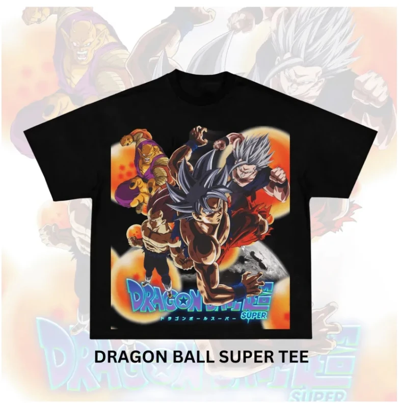 

dragon ball super men's t-shirt anime print streetwear summer casual cotton t-shirt
