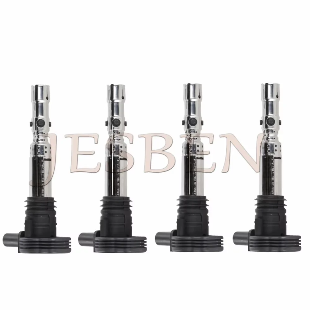 4PCS 0986221024 06B905115S 06A905115D 06A905115A Ignition Coil fit for AUDI A3 A4 A6 TT VW BORA GOLF PASSAT SEAT SKODA 1.8T