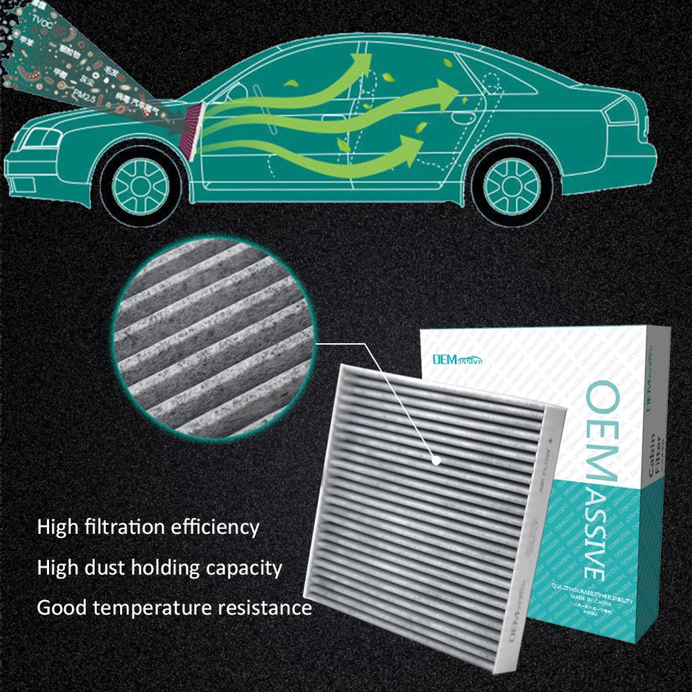 Pollen Cabin A/C Air Filter For Honda Accord 7th 8th  CL7/8/9 CU1/2/3/CW1 2002 - 2015 2.0/2.2/2.4 L F20B N22A1 K24A R20A3 N22B1