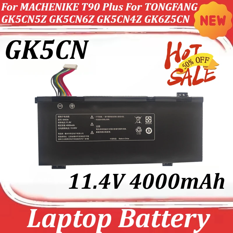 

New GK5CN 11.4V 4000mAh For MACHENIKE T90 Plus For TONGFANG GK5CN5Z GK5CN6Z GK5CN4Z GK6Z5CN GK7CP7S Laptop Battery