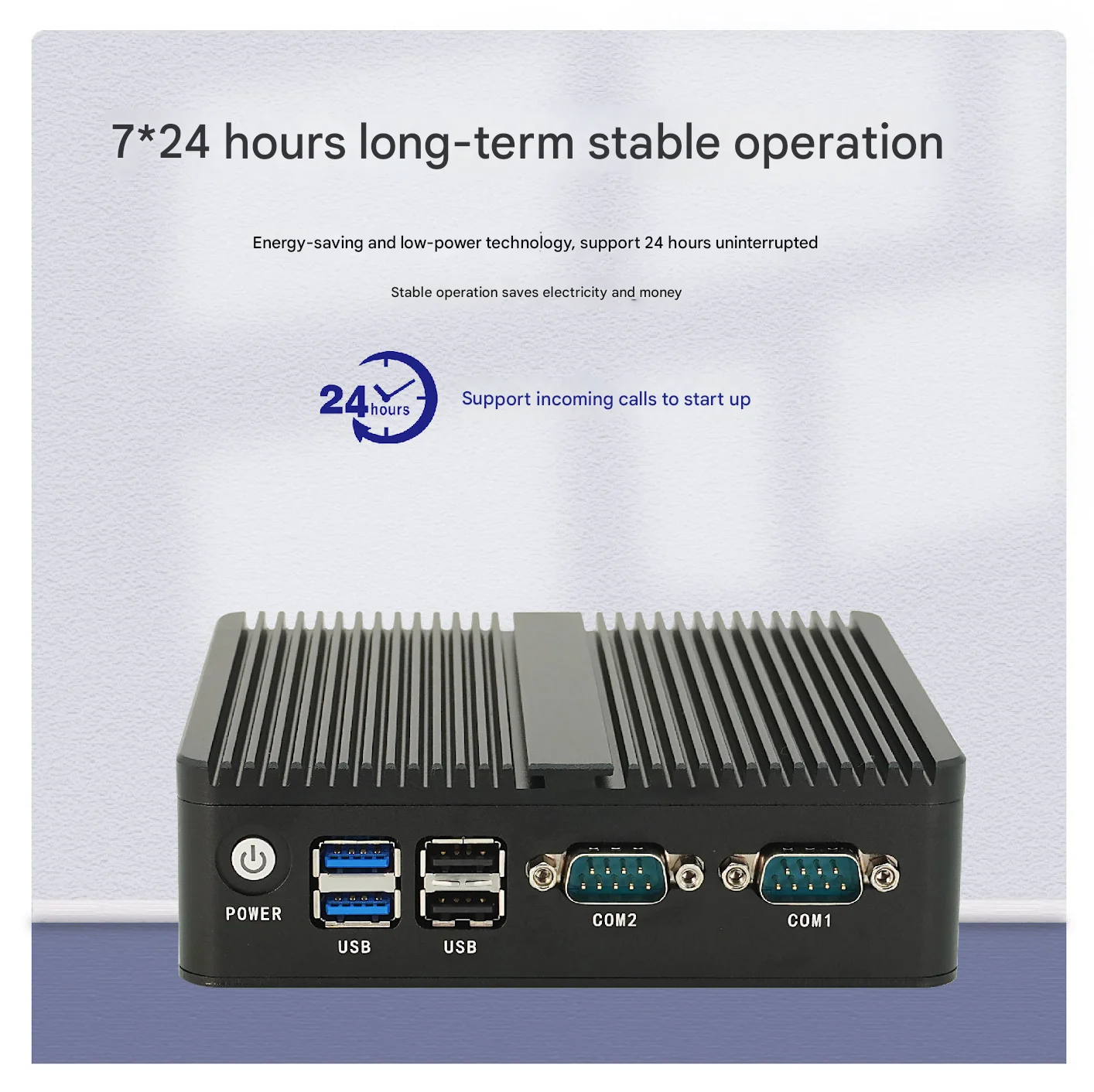 حار بيع N2840 1 * RS232 1 * RS485COM 6 * USB المحمولة الصغيرة جهاز كمبيوتر شخصي صغير Win10 الصناعية كمبيوتر صغير #5