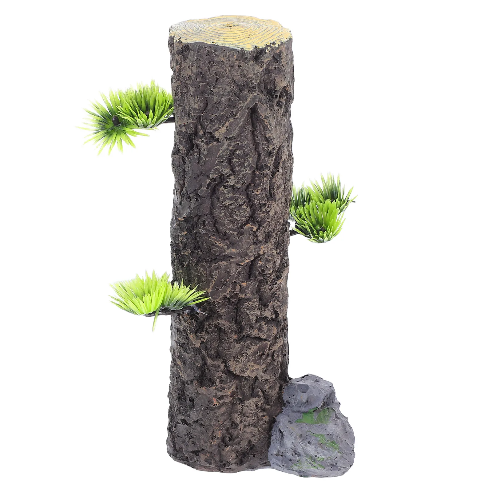 

Artificial Tree Trunk Fish Tank Decoration Resin Aquarium Tree Stump Ornament Underwater Aquatic Habitat Fish Tank Decor