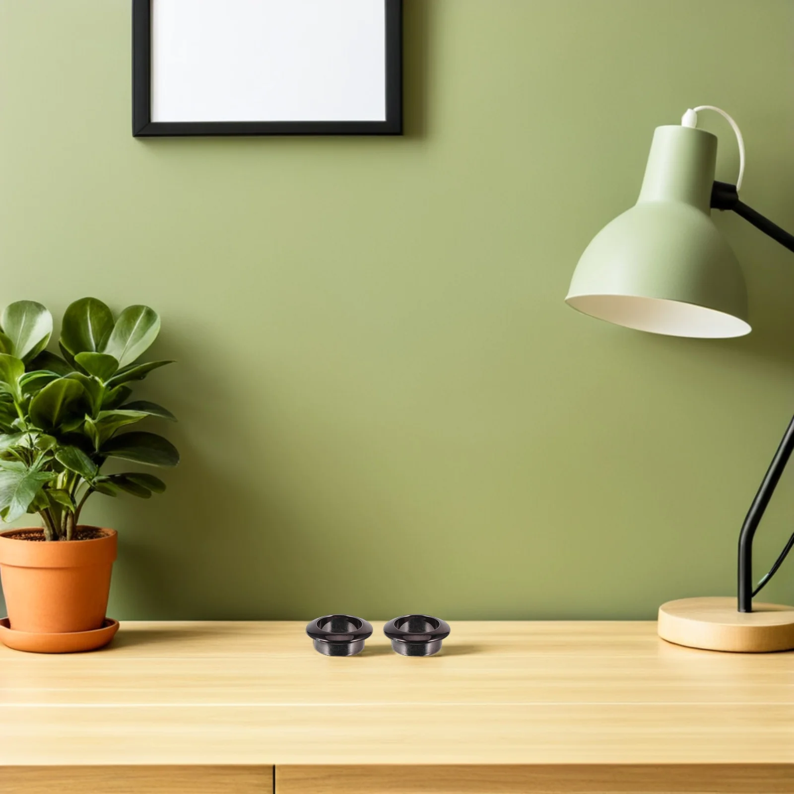 20 piezas, 25mm, cubierta negra para orificios de cables de escritorio, ojal para cables, tapas redondas para gestión de cables de oficina, cubiertas de acceso, cubiertas para orificios de escritorio para cables