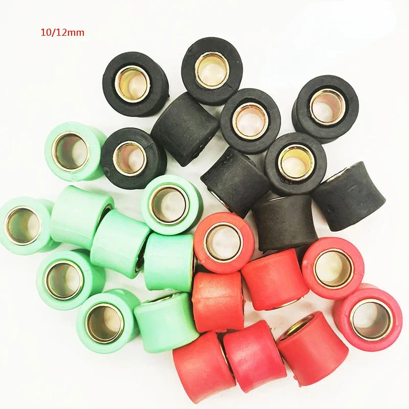 4pc Durable Motorcycle Bike Rear 10/12mm Shock Absorber Red Green Black Rubber Bush Ring