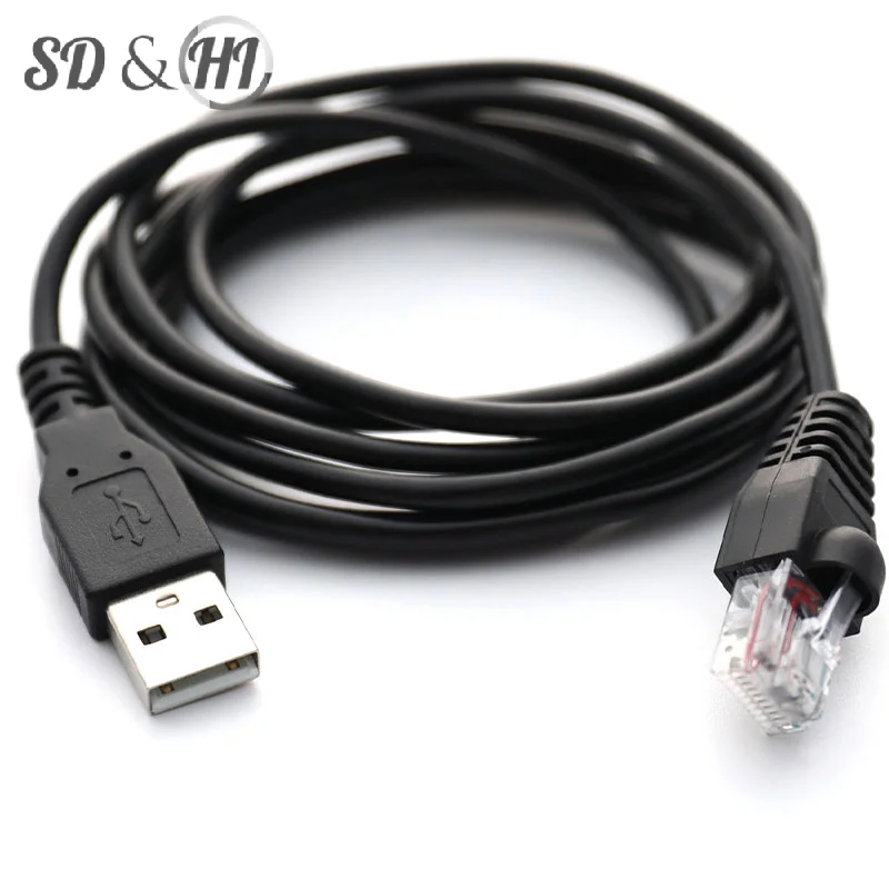 USB To RJ50 Console Cable APC Smart UPS USB Cable Substitute AP9827 940-0127B 940-127C 940-0127E With Molded Strain Relief Boot