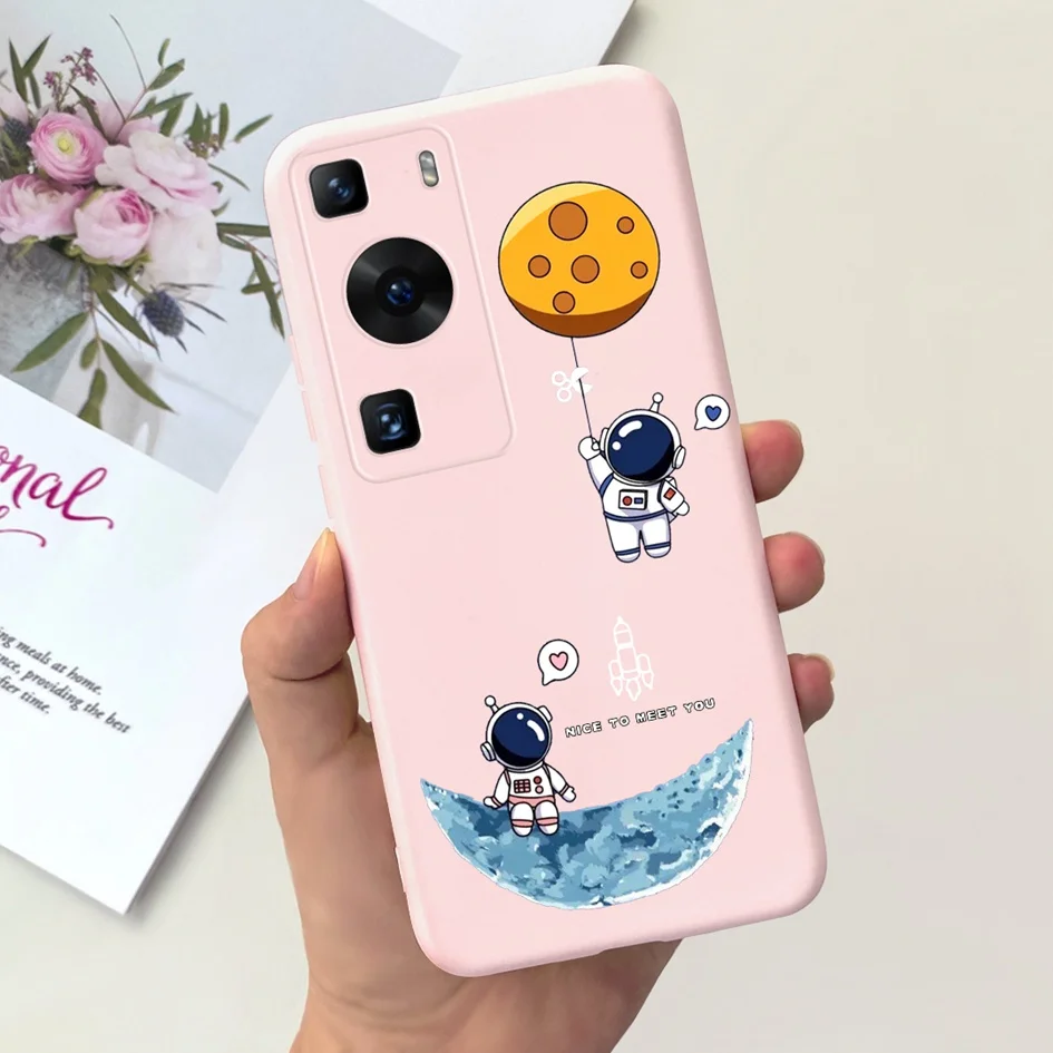 For Huawei P60 Case For Huawei P60 Pro Cover Fashion Flower Soft Silicone Phone Case For Huawei P60 Art Coque P 60 P60Pro Fundas