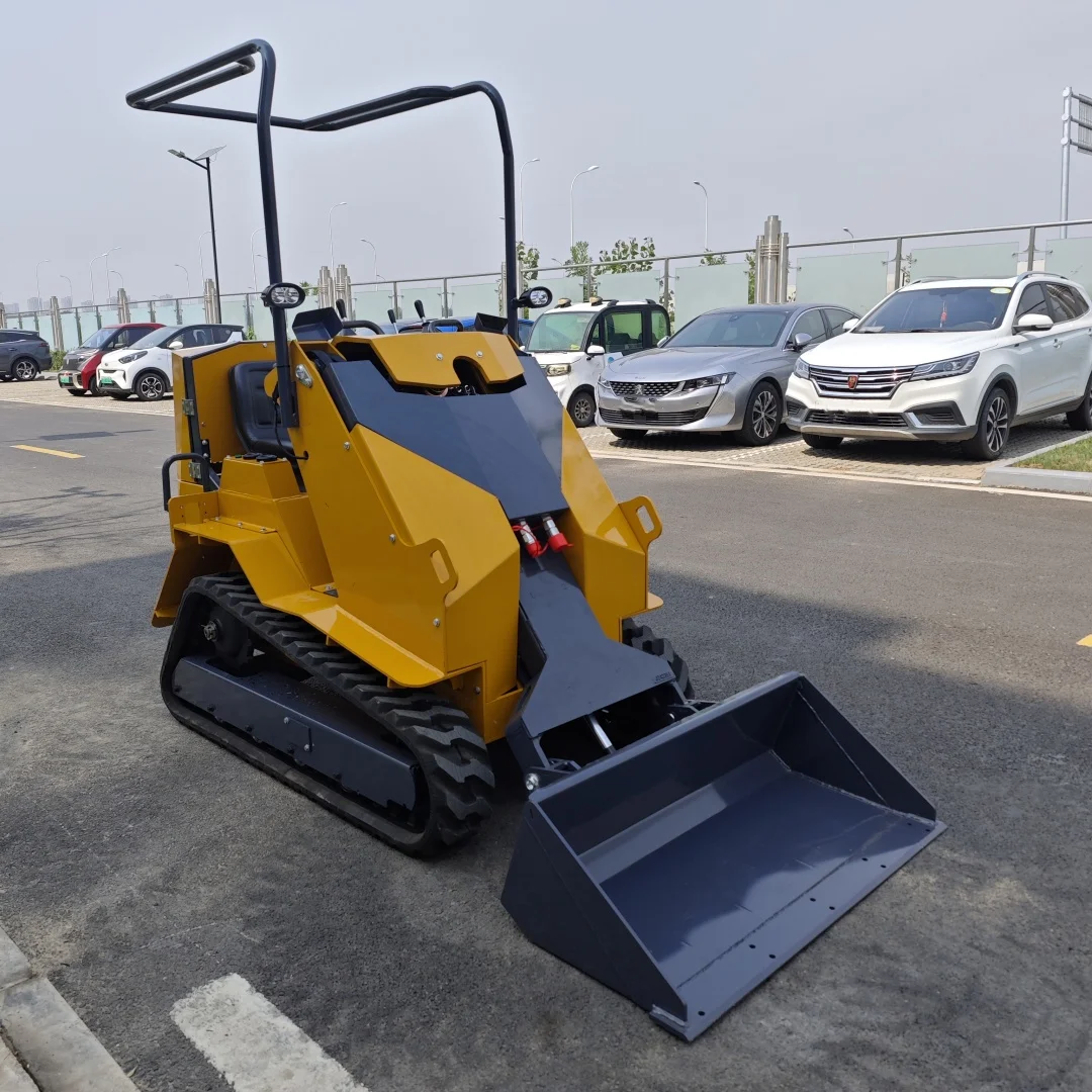 Mini Skid Steer Loader 500 kg Skid Steer Attachments Mini diesel Loader Track and Wheel Loader for You to Choose
