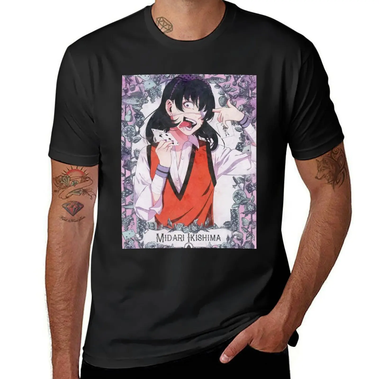 Midari Ikishima T-Shirt quick-drying Aesthetic clothing blacks mens graphic t-shirts anime