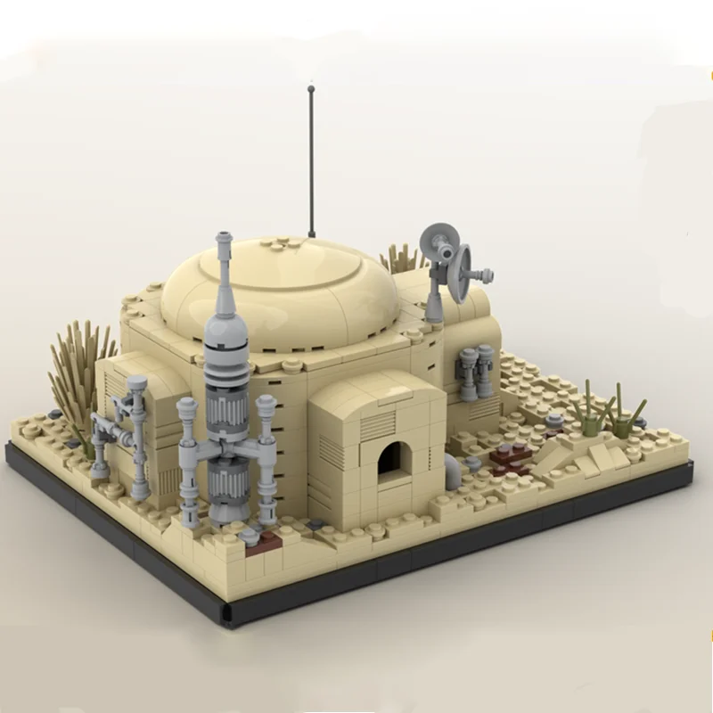 695PCS MOC Owen Lars' Home on Tatooine 빌딩 블록 어린이를위한 교육 장난감 창의력 개발 DIY 생일 선물