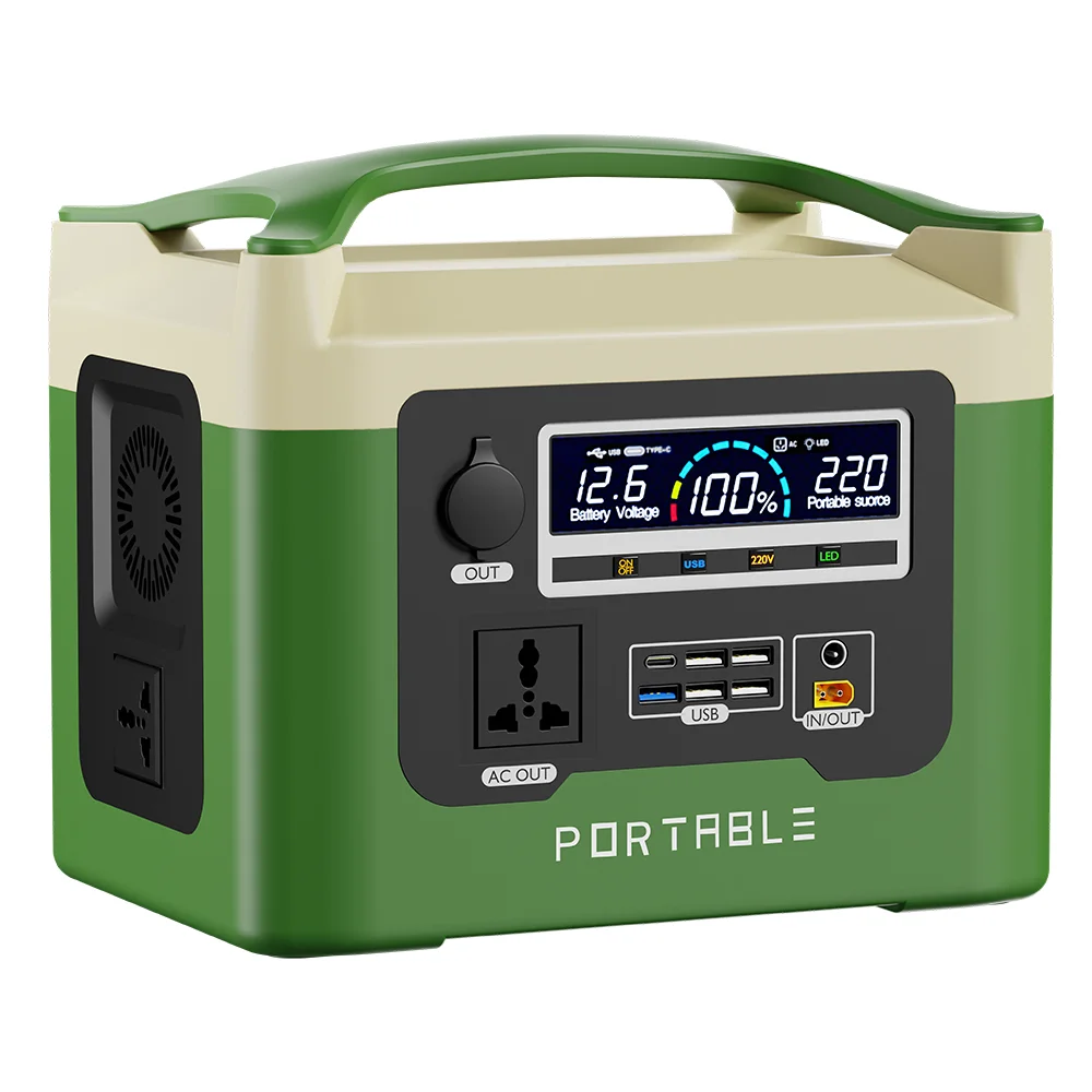 Portable Household Energy Storage 220V 1500W Large Capacity Charging Station Outdoor Camping Emergency Energy Storage Heating