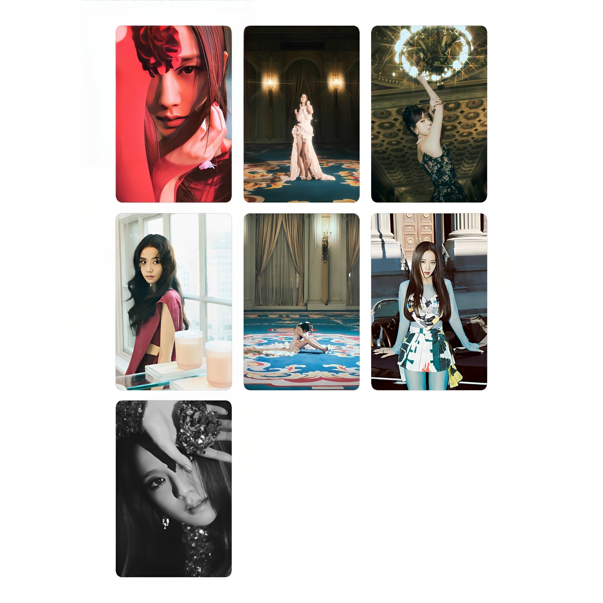 Vintage Floral Collectible Lomo Photo Cards Paper Cards for Album Journal Collection Hobby Gift