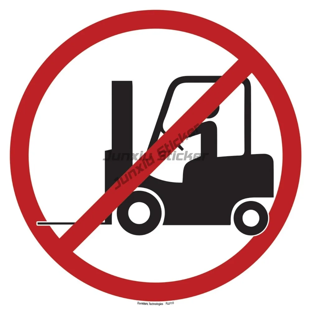 

Warning Forklift Sticker Weatherproof Bumper Vinyl Decal Laptop Decoration Reflective Sticker Accessories