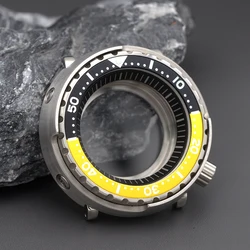 Tuna Canned Watch Case With Aluminium Watch Bezel  Fit Seiko NH35 NH36 Waterproof Resistance Stainless Steel Watch Accessories