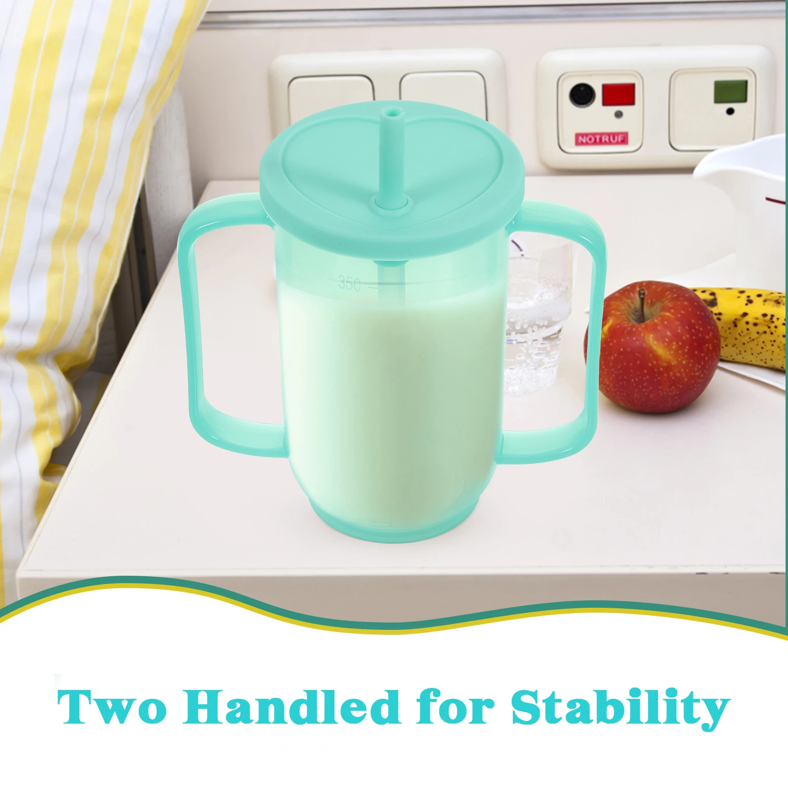 

Ergonomic Nursing Cup for Disabled Patients Spill Proof Elderly Water Cup with Angled Spout Ideal for Liquid Diet Consumption