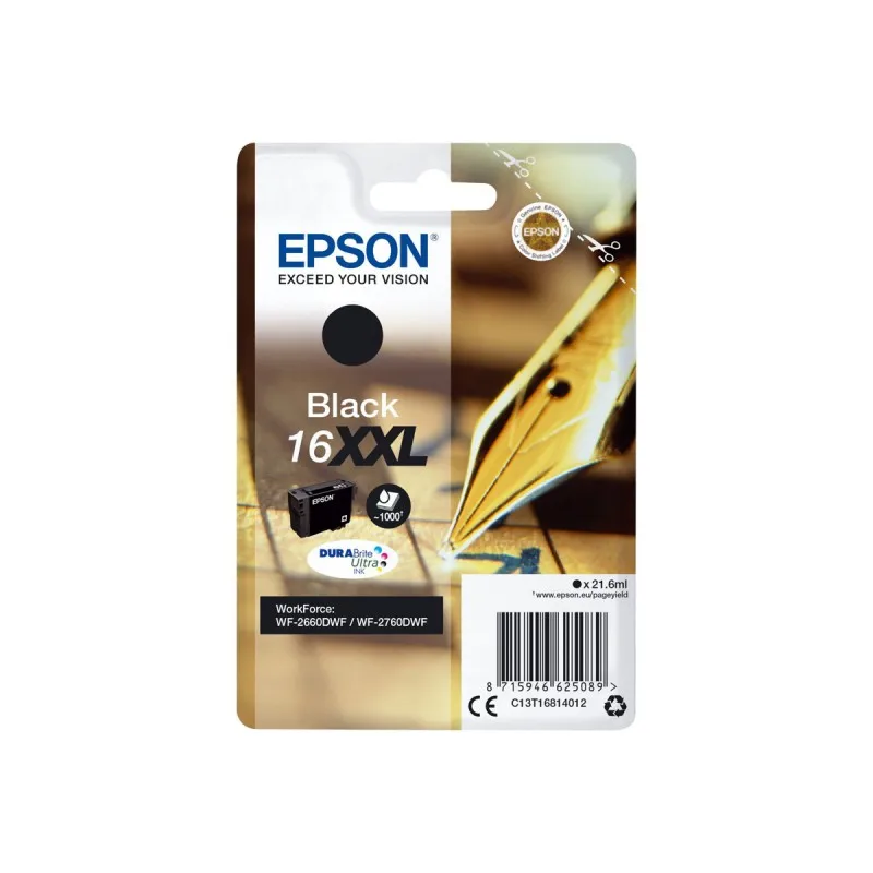 Epson T1681 (16XXL) black Original ink cartridge-C13T16814012 C13T16814012 tintasycartuchos.com