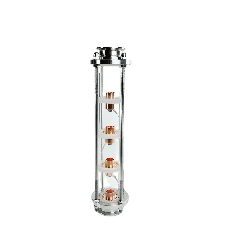 Stainless Steel 304 Crystal 2" 3" 4" Copper Distillation Bubble Plate Reflux Column Sight Glass