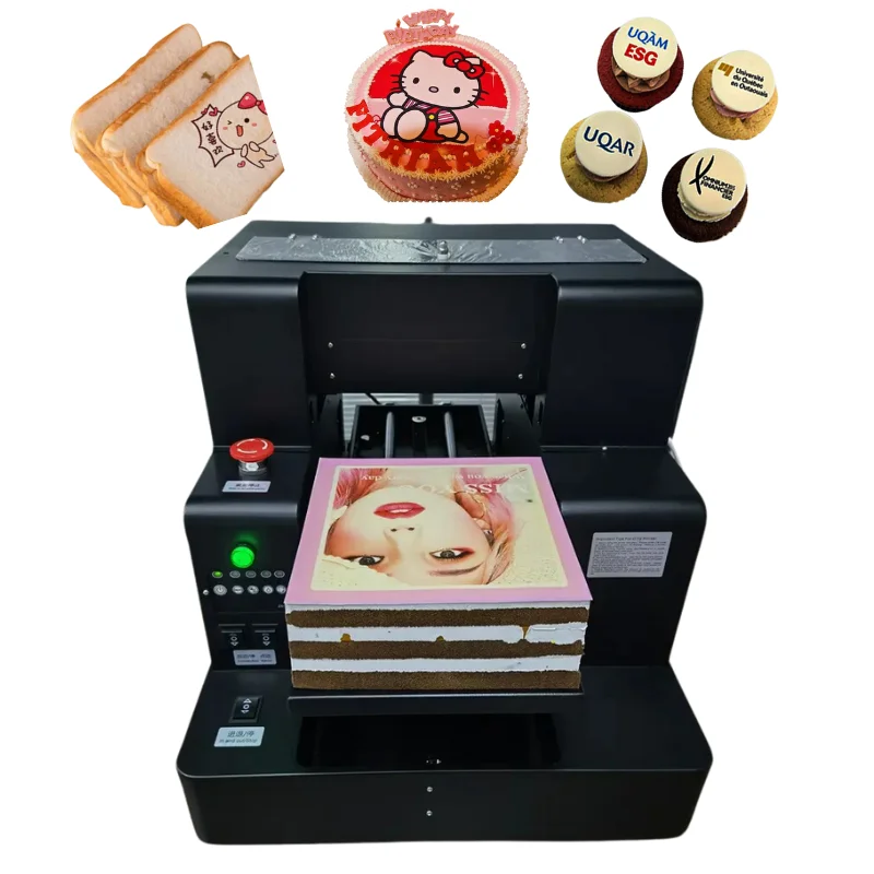 Printer Inkjet makanan dapat dimakan, Printer Digital A3 ukuran Dekorasi kue Logo mesin cetak Printer foto kue