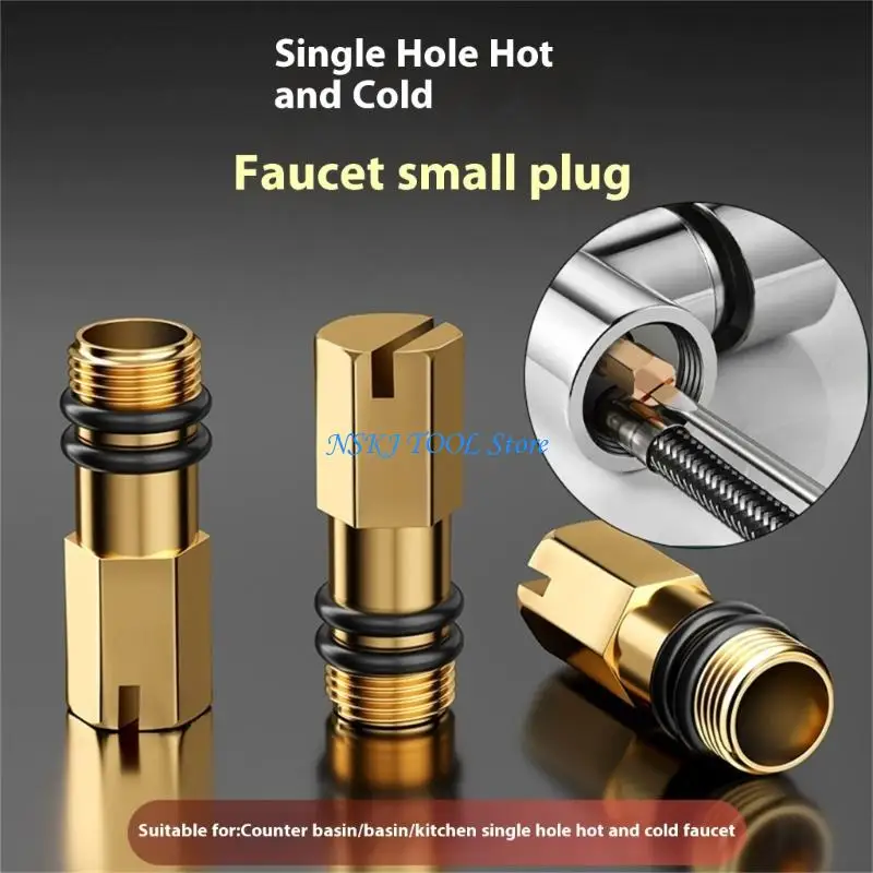 

L8RC Brass thread Plugs Faucet Cold Water Inlet Connection for Kitchen Bathroom