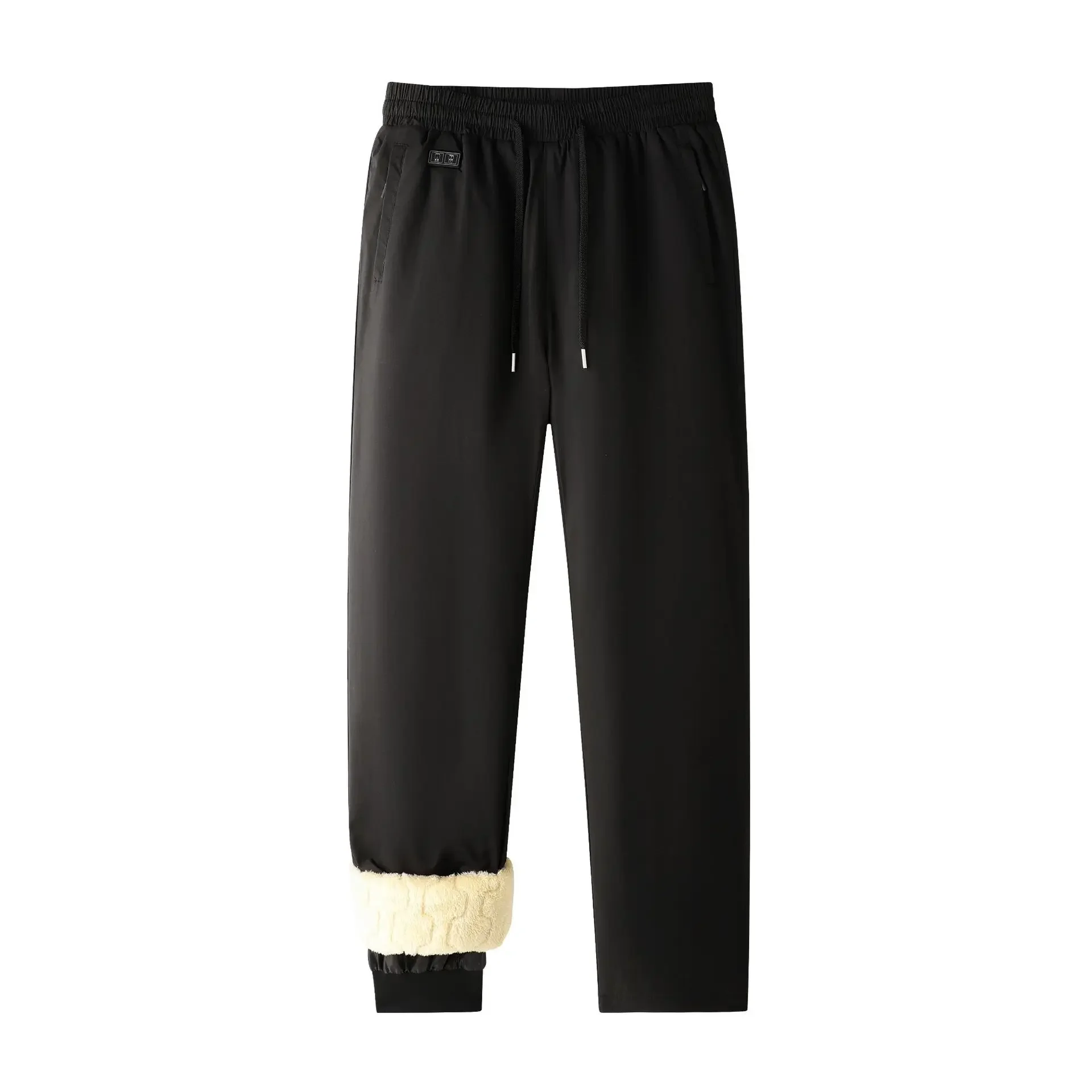 Winter Graphene Heated Pants - Fleece-Lined Thickened Knee High Elastic Trousers for Middle-Aged & Elderly Daily Wear
