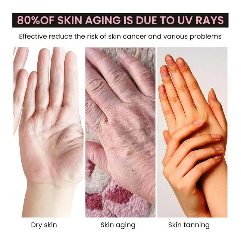 1 paar anti-UV stralingsbeschermingshandschoenen LED-lamp nagelbescherming handschoen gel nageldroger licht manicure gereedschap
