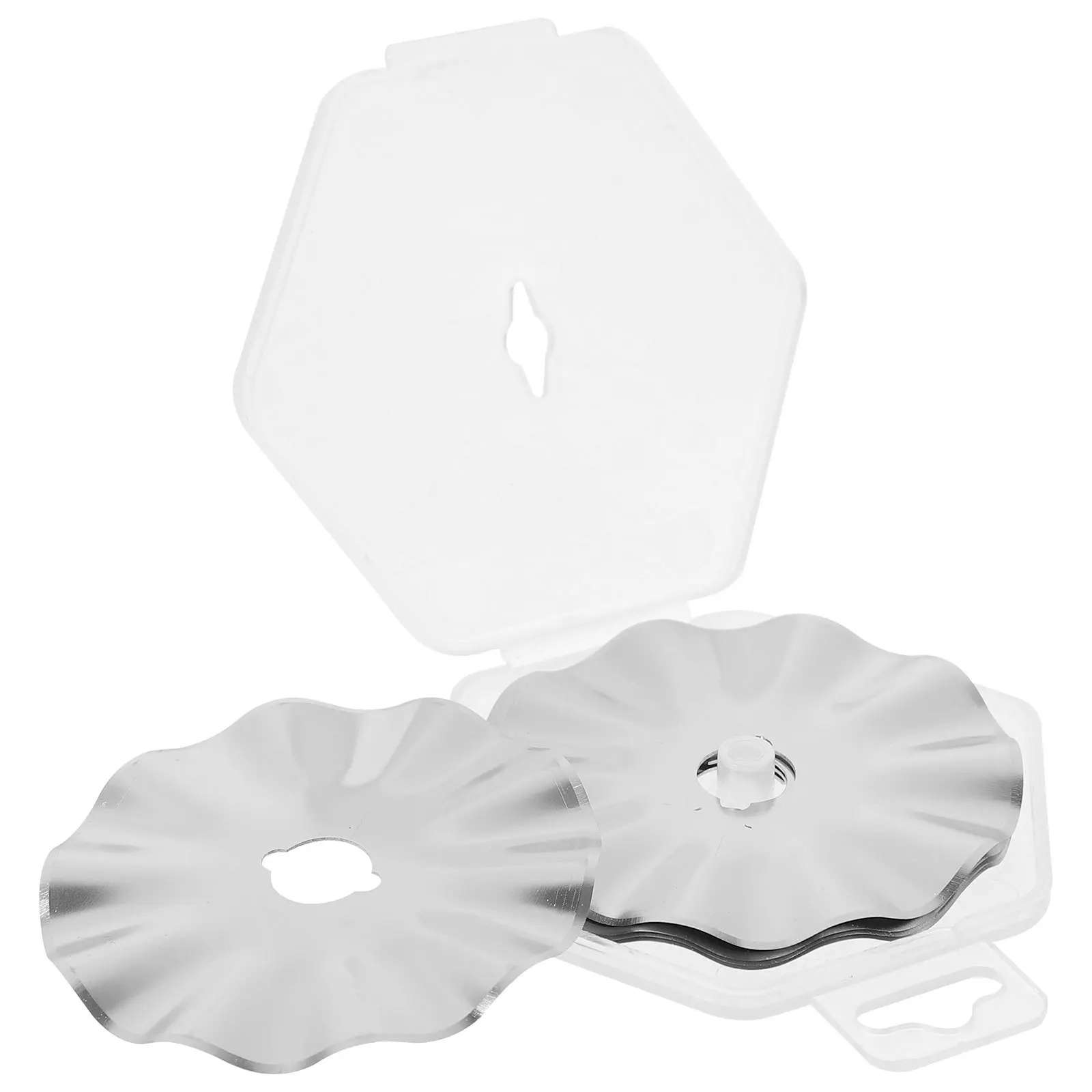 Cuchillas de corte rotativas, cuchillas afiladas de repuesto de acero inoxidable para costura de tela, accesorios para manualidades acolchados, 5 uds.