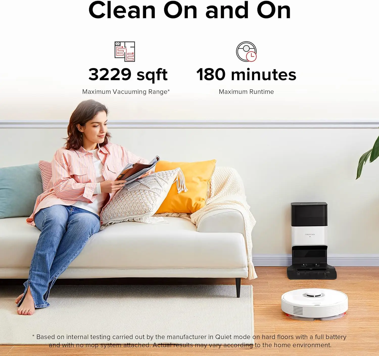 Q7 Max+ Robot Vacuum Cleaner, Hands-Free Cleaning for up to 7 Weeks, Robotic Vacuum with APP-Controlled Mopping, 4200Pa