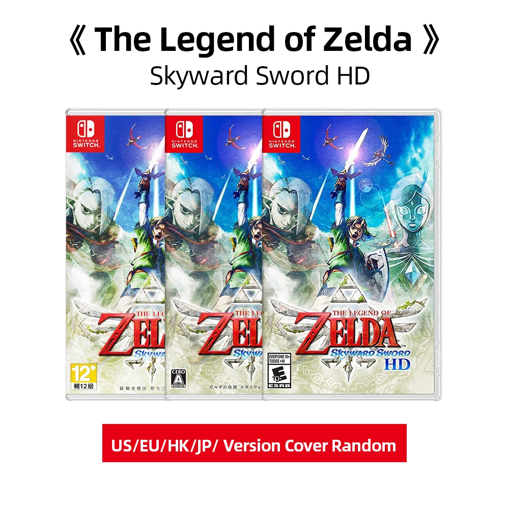 نينتندو - The Legend of Zelda Skyward Sword HD - بطاقة ألعاب Switch تدعم وضع التلفزيون اللوحي المحمول لوحدة التحكم Switch OLED Lite