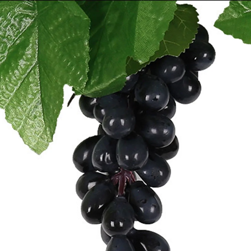 24 Piece Artificial Black Grapes for Centerpieces Vase Fillers Fruit Bowl Decor Wedding Reception and Craft Displays