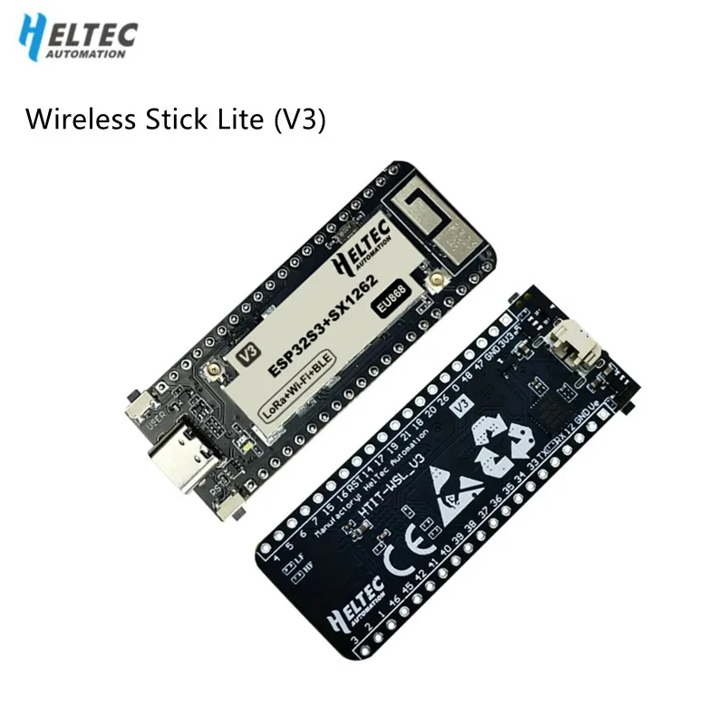 Heltec Wireless Stick Lite(V3)ESP32 with SX1262 for Wi-Fi, Bluetooth and LoRa ,perfectly support Arduino