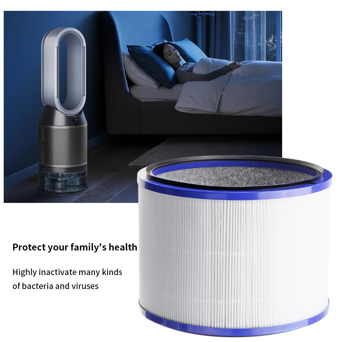 Premium Sealed Air Filter Replacement for Dyson PH01 PH3A AM11 BP01, 360° Filtration, Fits Purifier Humidifier Long-Lasting view 3