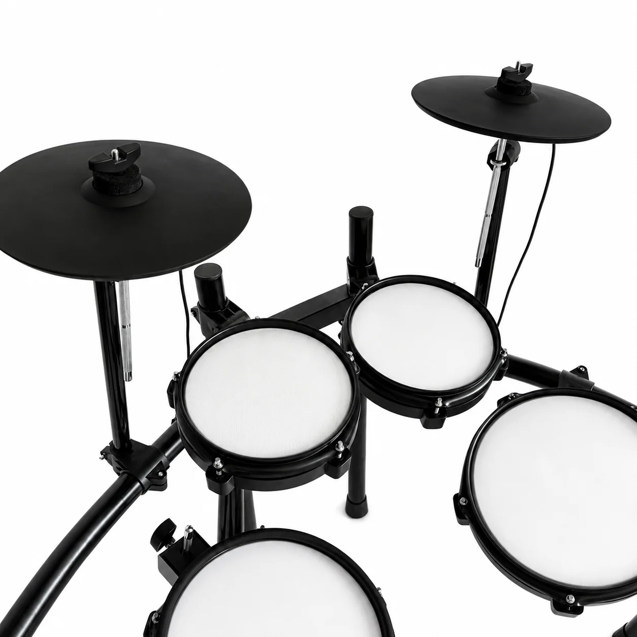 Electronic Digital Drum Set Multifunction Mesh Drum Heads Full Set with 2 Pedals Percussion Instrument for Adults & Beginners