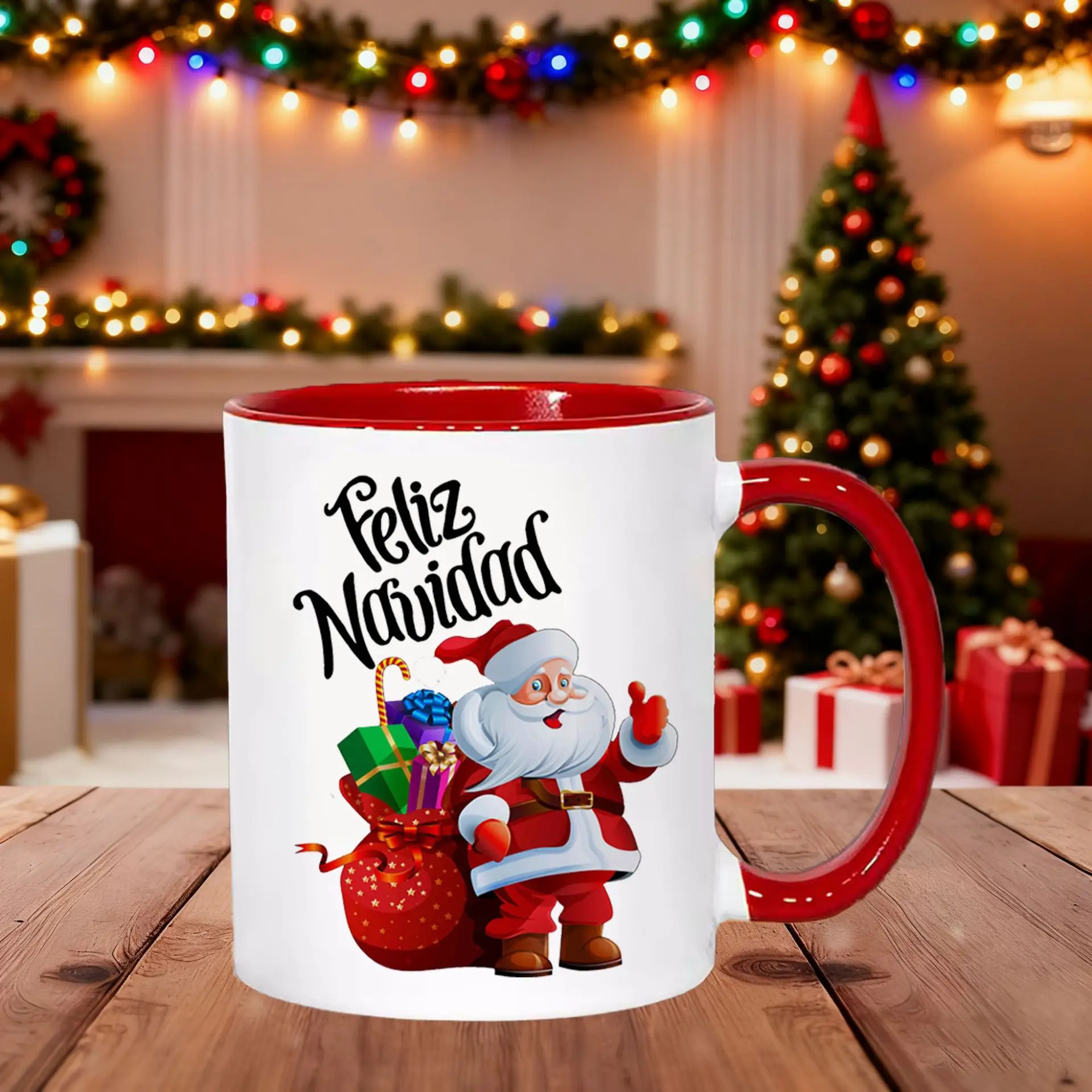 Cross-border Christmas limited fun mug Christmas elements festive atmosphere full of cute and practical!