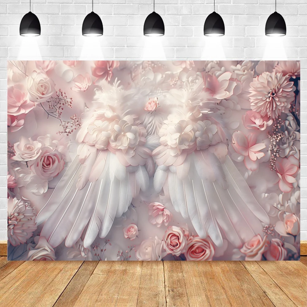 الوليد استحمام الطفل التصوير خلفية للأطفال الفن صورة الأزهار أجنحة الزهور التصوير خلفية الصورة استوديو الدعائم