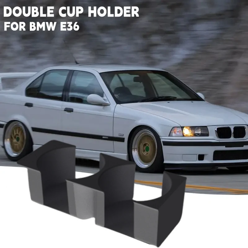 

1PC Car Cup Holder Suitable For BMW E36 Stable And Durable Cup Holder Multi-Functional Car Storage Assistant Black