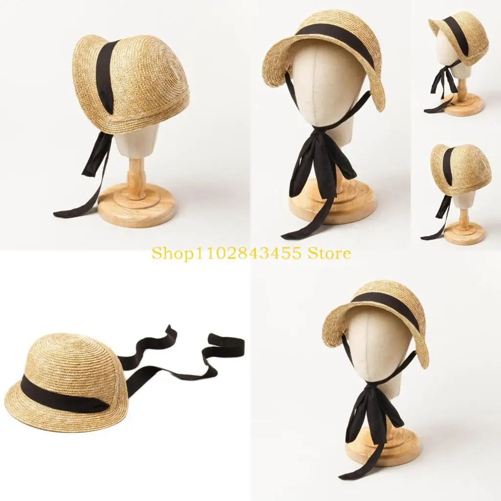 49MC Straw Hat Packable Easy to Carry Cap Reduce UV Harm Protect Delicate Skin