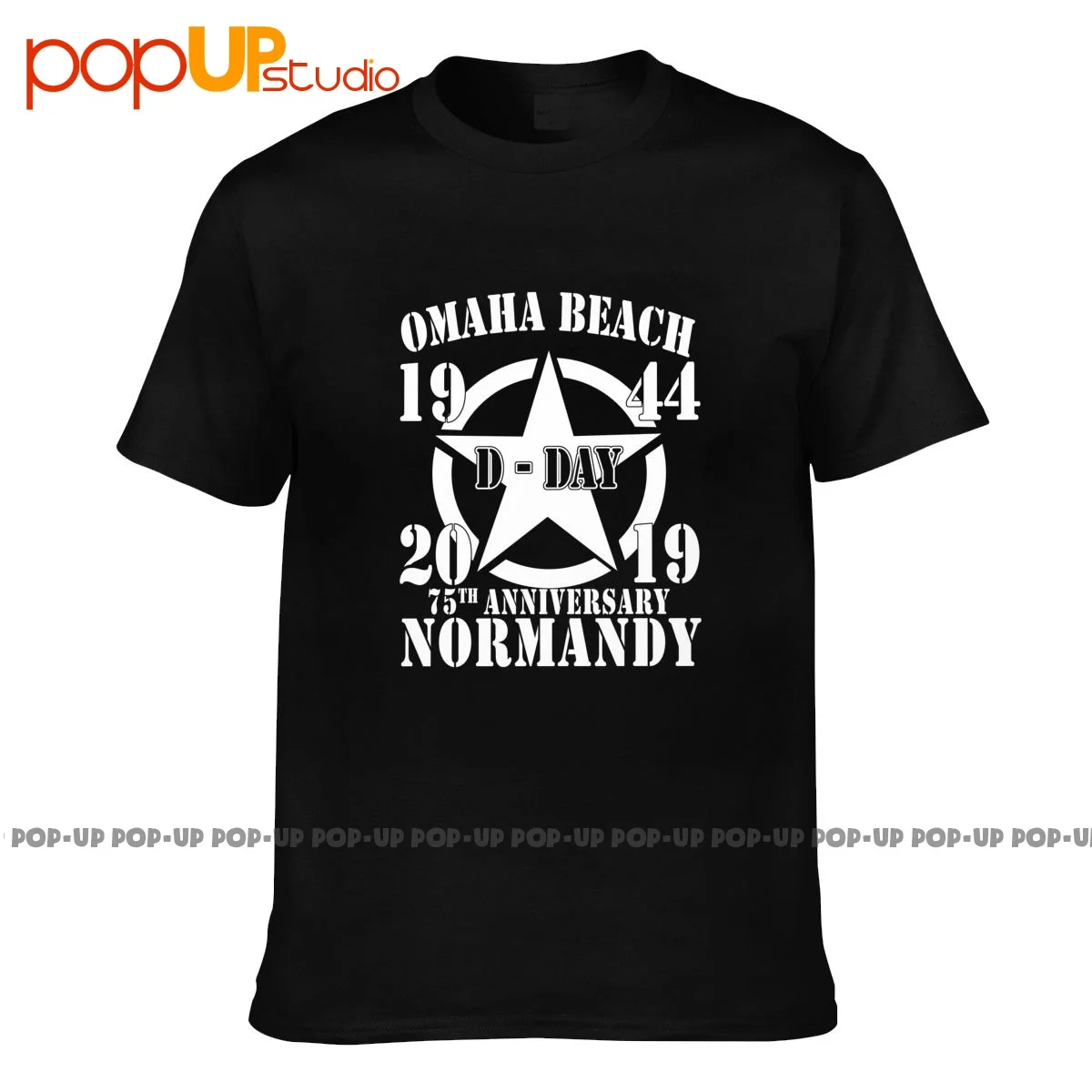 Omaha Beach D Day 1944 2019 Star 75Th Anniversary Normandy T-shirt Tee Shirt Cute Novelty