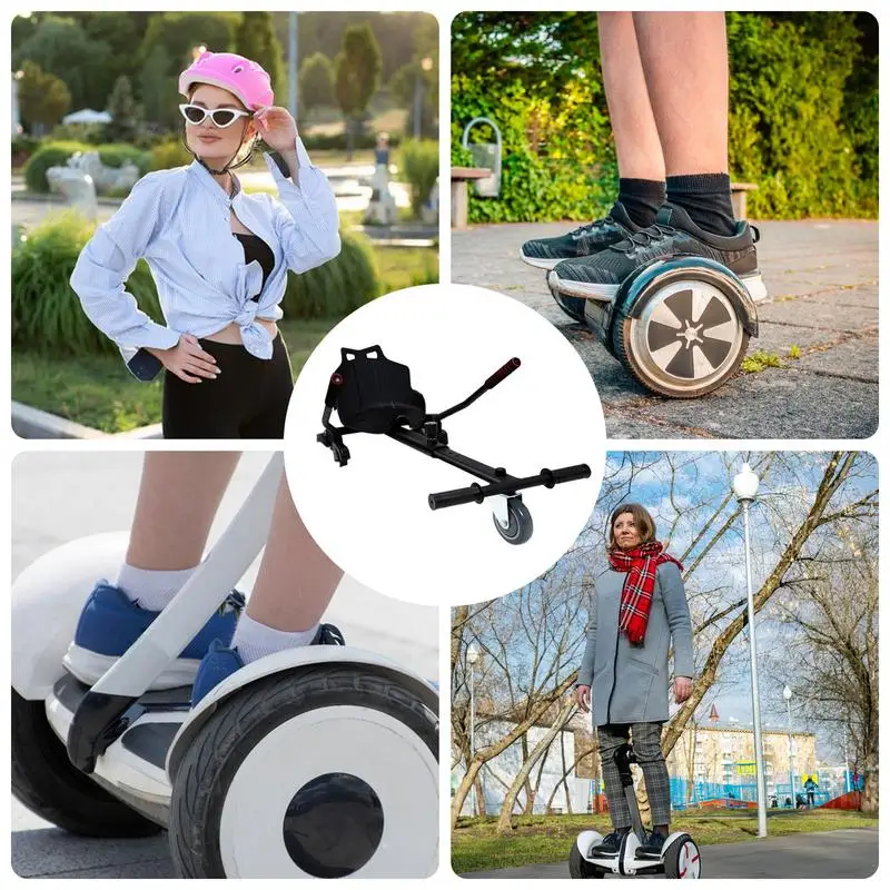 Hoverboard Seat Attachment For 6.5 -10 Inch Hover Board Gokart Conversion Kit Accessory Go-Cart For Kids Or Adults