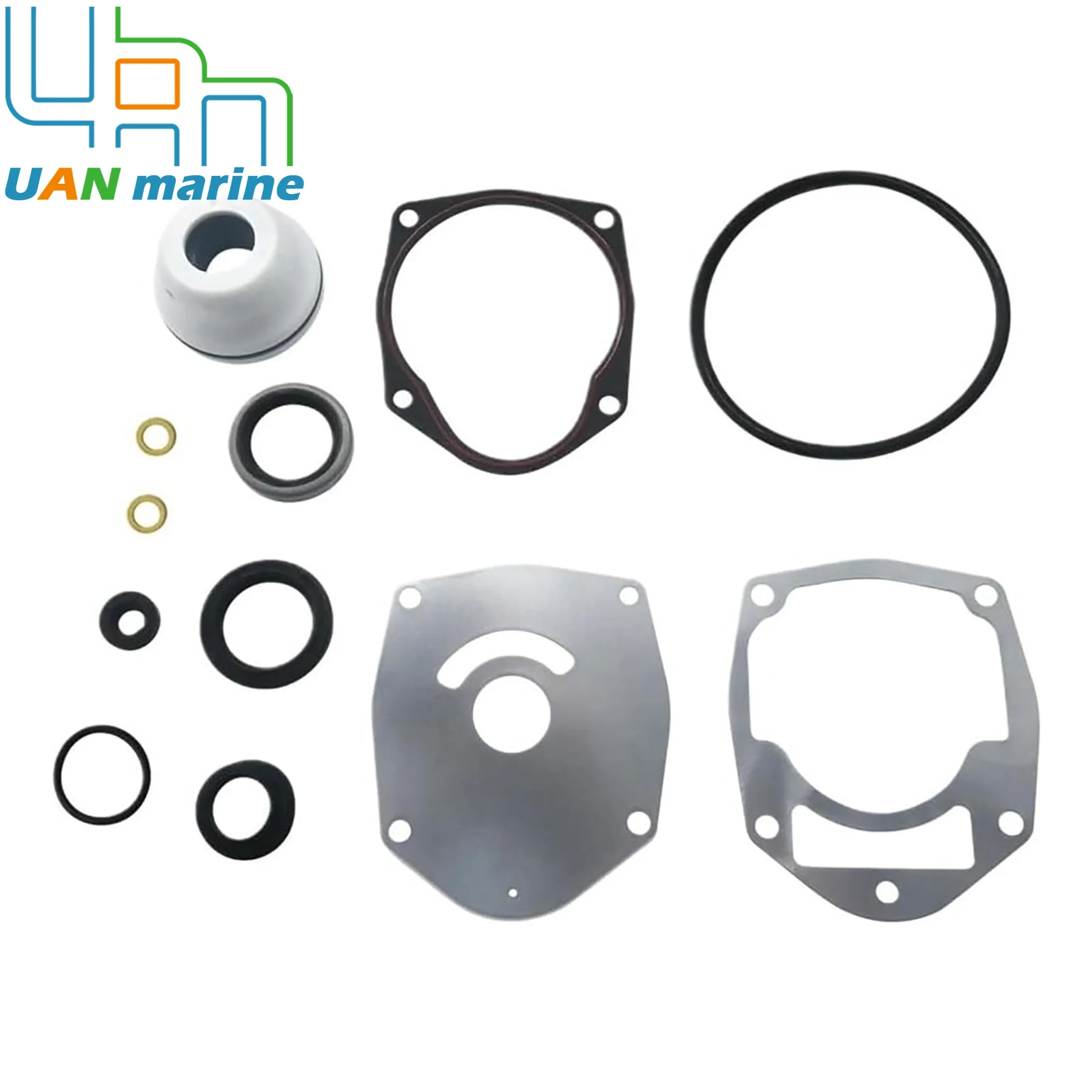 Marine Lower Unit Gearcase Seal Kit Compatible with Mercury 65 75 80 90 115 HP EFI Boat Outboard Engines Replaces 8M0088081