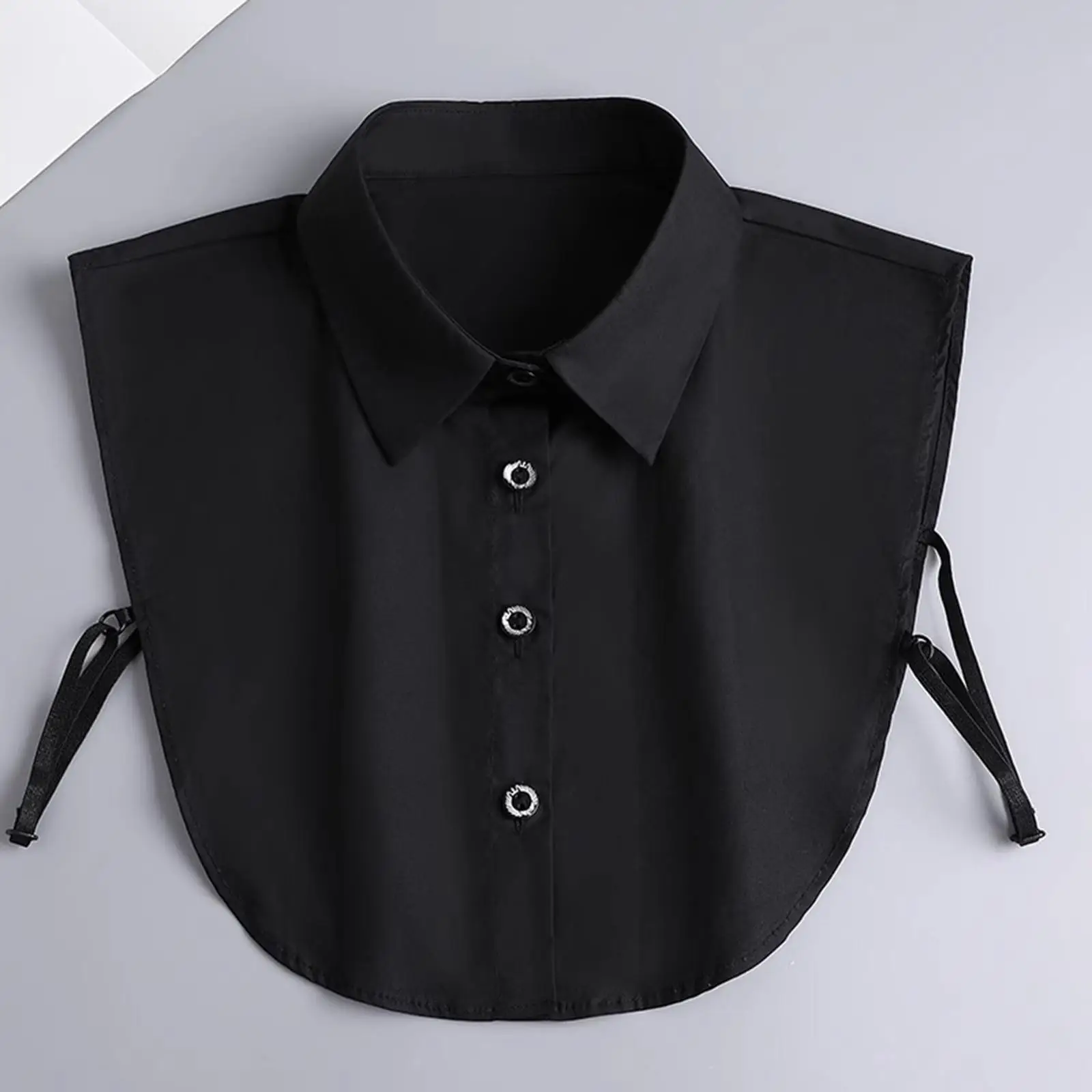 Feminino colar falso preto na moda xale colar para roupas roupas vestuário camisola